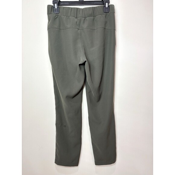 Lululemon Women On the Fly Olive Green Pants 4 Pull On Comfort Travel Weekend - Picture 6 of 13